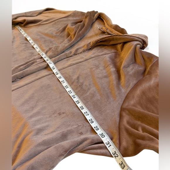 SKIMS milk chocolate brown plush velour tie front robe size 4XL - Picture 7 of 9